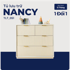 NANCY, Tủ lưu trữ phong cách hiện đại tối giản, TLT_051, Dx40xCcm, Nội thất Nhà trên cao