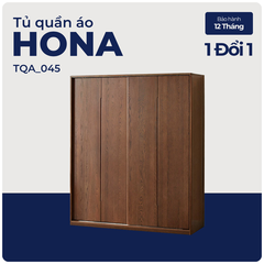 HONA, Tủ quần áo sang trọng thanh lịch, TQA_045, 160x60x200cm, Gỗ Plywood phủ Verneer, Nội thất Nhà trên cao