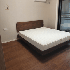 FIKO, Giường ngủ phong cách sang trọng tối giản, GN_017, 200x160x100cm, Plywood phủ Veneer, Nội thất Nhà trên cao