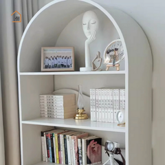 BRUNA, Kệ sách trang trí 5 tầng, KS_003, 60x35x180cm, Gỗ MDF phủ sơn 2K, Nội thất Nhà trên cao