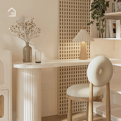 BRUNA, Bàn làm việc sang trọng hiện đại, BLV_005, 100x40x75cm, MDF phủ sơn 2K, Nội thất Nhà Trên Cao