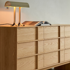 JUNO, Tủ lưu trữ phong cách tối giản hiện đại, TLT_086, 160x43x78cm, Gỗ Plywood phủ Veneer, Nội thất Nhà trên cao