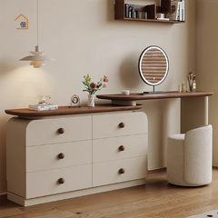 DIDI, Bàn làm việc sang trọng hiện đại, BLV_019, 120x40x75cm, Plywood phủ Veneer, Nội thất Nhà Trên Cao