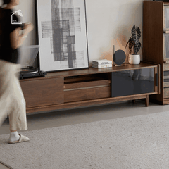 HONA, TTV_090, Kệ tivi thiết kế sang trọng, 180x40x50cm, Gỗ plywood phủ Veneer, Nội thất Nhà trên cao