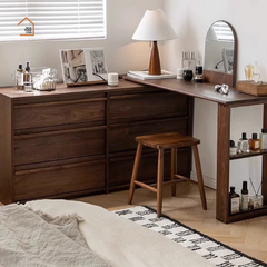 TAMO, BLV_024, Bàn làm việc sang trọng thanh lịch, 120x40x75cm, Plywood phủ Veneer, Nội thất Nhà Trên Cao