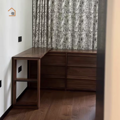 TAMO, BLV_024, Bàn làm việc sang trọng thanh lịch, 120x40x75cm, Plywood phủ Veneer, Nội thất Nhà Trên Cao