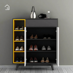OLGA, Tủ giày đa năng hiện đại, TG_014, 100x35x110cm, MDF phủ Melamine, Nội thất Nhà trên cao