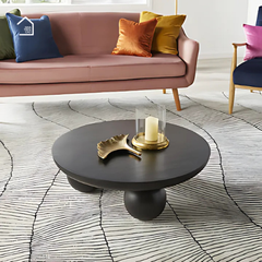 VIVIAN - Bàn trà phòng khách phong cách hiện đại, BT_007, 60x32cm, Plywood phủ Veneer, Nội thất Nhà trên cao