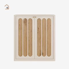 BRUNA, Tủ giày hiện đại sang trọng, TG_018, 100x35x110cm, MDF phủ sơn 2K, Nội thất Nhà trên cao