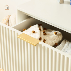 NANCY, Tủ lưu trữ phong cách hiện đại tối giản, TLT_051, 80x40x80cm, Gỗ MDF phủ sơn 2K, Nội thất Nhà trên cao