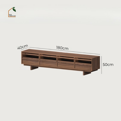 LINEA, TTV_093, Tủ TV Thanh Lịch Nhiều Ngăn,  180x40x50cm, Gỗ Plywood Phủ Veneer, Nội Thất Nhà Trên Cao
