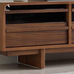 LINEA, TTV_093, Tủ TV Thanh Lịch Nhiều Ngăn,  180x40x50cm, Gỗ Plywood Phủ Veneer, Nội Thất Nhà Trên Cao