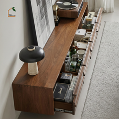 LINEA, TTV_093, Tủ TV Thanh Lịch Nhiều Ngăn,  180x40x50cm, Gỗ Plywood Phủ Veneer, Nội Thất Nhà Trên Cao