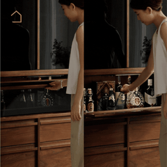 LINEA, Tủ lưu trữ ghép nối hiện đại, TLT_091, 70x40x70cm, Gỗ Plywood Phủ Veneer, Nội Thất Nhà Trên Cao