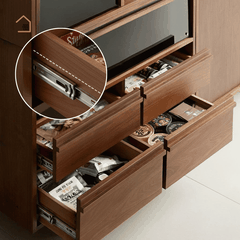 LINEA, Tủ lưu trữ ghép nối hiện đại, TLT_091, 70x40x70cm, Gỗ Plywood Phủ Veneer, Nội Thất Nhà Trên Cao