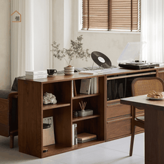 LINEA, Tủ lưu trữ ghép nối hiện đại, TLT_091, 70x40x70cm, Gỗ Plywood Phủ Veneer, Nội Thất Nhà Trên Cao