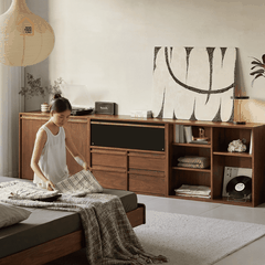 LINEA, Tủ lưu trữ ghép nối hiện đại, TLT_091, 70x40x70cm, Gỗ Plywood Phủ Veneer, Nội Thất Nhà Trên Cao