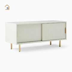 NANCY, TLT_048, Tủ lưu trữ phong cách hiện đại tối giản, 120x40x60cm, Gỗ MDF phủ sơn 2K, Nội thất Nhà trên cao