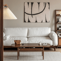 LONA, Bàn trà phong cách Japandi sang trọng, BT_013, 100x50x40cm, Plywood phủ veneer, Nội thất Nhà trên cao