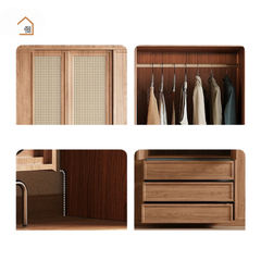 VERA, TQA_039, Tủ quần áo hiện đại sang trọng, 160x60x200cm, Nội thất Nhà trên cao