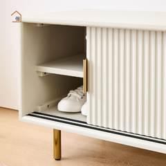 NANCY, TLT_048, Tủ lưu trữ phong cách hiện đại tối giản, 120x40x60cm, Gỗ MDF phủ sơn 2K, Nội thất Nhà trên cao