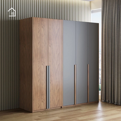 BRUCIE, Tủ quần áo hiện đại sang trọng, TQA_015, 200x60x200cm, Nội thất Nhà trên cao