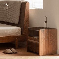 SOLIN, TDG_009, Tủ đầu giường sang trọng, 45x40x50cm, Plywood phủ Veneer, Nội thất Nhà trên cao