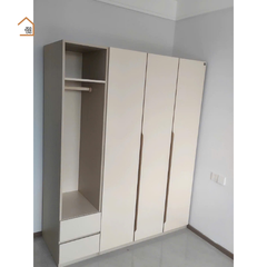 ALICE, Tủ quần áo phong cách hiện đại thanh lịch, TQA_033, 200x55x250cm, Gỗ MDF phủ Melamine, Nội thất Nhà trên cao