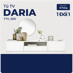DARIA, Kệ tivi phong cách Scandinavian, TTV_050, 180x40x45cm, MDF phủ sơn 2K, Nội thất Nhà Trên Cao