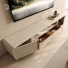 CLEME, Kệ tivi bo góc-thiết kế tối giản, TTV_043, 180x40x50cm, MDF phủ sơn 2K, Nội thất Nhà Trên Cao