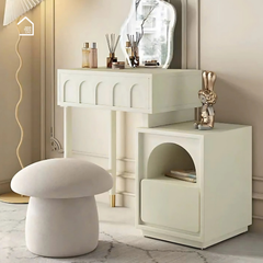 LAYLA, Bàn trang điểm nhỏ gọn hiện đại, BTD_006, 100x40x75cm, MDF phủ sơn 2K, Nội thất Nhà Trên Cao