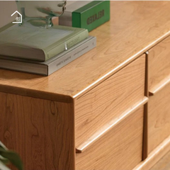 SUKI, Kệ tivi hiện đại đa năng, TTV_087, 200x40x45cm, Gỗ cao su phủ Veneer, Nội thất Nhà Trên Cao