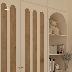 BRUNA, Tủ quần áo phong cách tối giản hiện đại, TQA_020, 140x55x240cm, Gỗ MDF phủ sơn 2K, Nội thất Nhà trên cao