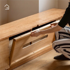 SUKI, Kệ tivi hiện đại đa năng, TTV_087, 200x40x45cm, Gỗ cao su phủ Veneer, Nội thất Nhà Trên Cao