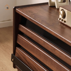 KAVA, Kệ tivi hiện đại có đèn trang trí, TTV_089, 210x40x45cm, Gỗ cao su phủ Veneer, Nội thất Nhà trên cao