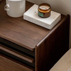 HONA, TDG_008, Tủ đầu giường trang trí nhỏ gọn, 45x35x55cm, Plywood phủ Veneer, Nội thất Nhà trên cao