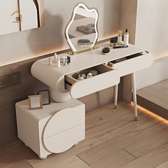 OLIVIA, Bàn trang điểm hiện đại, BTD_018, 120x40x75cm, MDF phủ sơn 2K, Nội thất Nhà Trên Cao