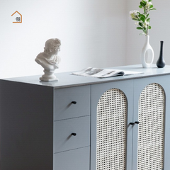 UNI, Tủ lưu trữ đa năng, TLT_007, 140x40x90cm, Gỗ MDF phủ sơn 2K, Nội thất Nhà trên cao