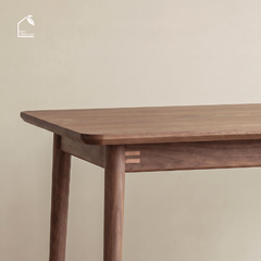 HONA, BA_002, bàn ăn gia đình phong cách Japandi thanh lịch, 160x80x76cm, Plywood phủ veneer, Nội thất Nhà trên cao