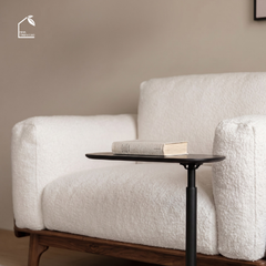 HONA, SFD_001, sofa đơn phong cách Japandi thanh lịch, 95x97x80cm, Plywood phủ Veneer, Nội thất Nhà Trên Cao