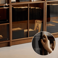 SOLIN, KS_010, Kệ sách trang trí tối giản, 90x30x180cm, Plywood phủ veneer, Nội thất Nhà trên cao