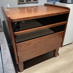 HONA, TDG_008, Tủ đầu giường trang trí nhỏ gọn, 45x35x55cm, Plywood phủ Veneer, Nội thất Nhà trên cao