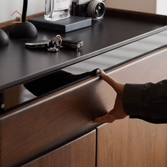 NIOK, Tủ giày thanh lịch sang trọng, TG_022, 90x35x115cm, Gỗ Plywood phủ Veneer, Nội thất Nhà trên cao