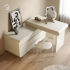 DIZA, BTD_038, Bàn trang điểm 6 ngăn lưu trữ hiện đại tiện dụng, 120x40x75cm, MDF phủ sơn 2K, Nội thất Nhà Trên Cao