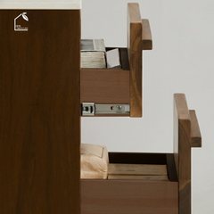 LINEA, TDG_010, Tủ đầu giường sang trọng, 45x40x50cm, Plywood phủ Veneer, Nội thất Nhà trên cao