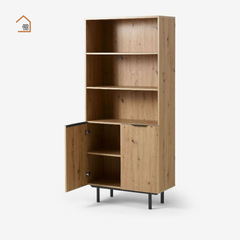 RIA, Tủ lưu trữ phong cách hiện đại, TLT_057, 80x40x180cm, Gỗ MDF phủ Melamine, Nội thất Nhà trên cao