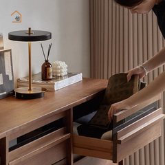 KERA, Tủ lưu trữ 9 hộc phong cách Japandi, TLT_089, 160x40x80cm, Plywood phủ veneer, Nội thất Nhà trên cao
