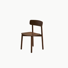 SOLIN, GD_003, ghế đơn tiện ích phong cách Mid-century, 44x49x79cm, Plywood phủ veneer, Nội thất Nhà trên cao