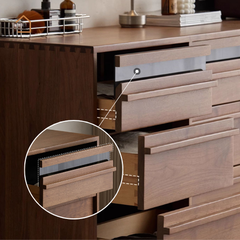 KERA, Tủ lưu trữ 9 hộc phong cách Japandi, TLT_089, 160x40x80cm, Plywood phủ veneer, Nội thất Nhà trên cao