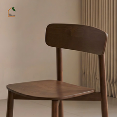 SOLIN, GD_003, ghế đơn tiện ích phong cách Mid-century, 44x49x79cm, Plywood phủ veneer, Nội thất Nhà trên cao